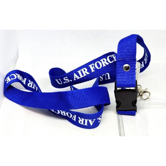 43" U.S Air Force ID Badge Detachable Lanyard Badge Holder Blue - Picture 7 of 11